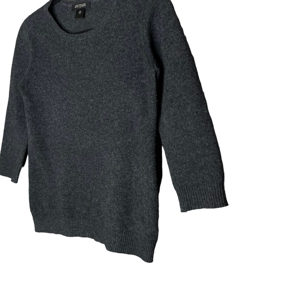 Ann Taylor Cashmere Gray Long Sleeve Crewneck Pullover Knit Size XS Petite - Picture 5 of 8